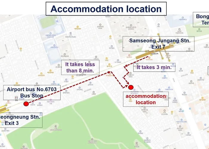 New! Cozy! #grace Haven At Coex# 2r 3bed, 3-min Subway #next To Coex# Gangnam District, Jamsil, Lotte World# Apartment *